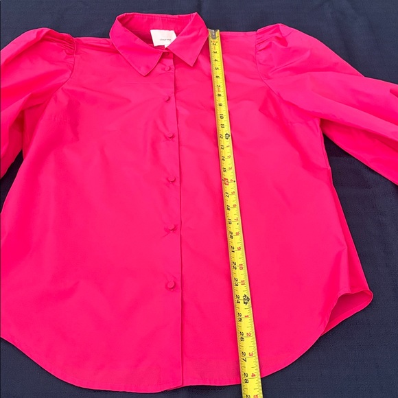 Cinq à Sept Fuchsia Puff Sleeve Blouse ( New ) - Picture 6 of 12